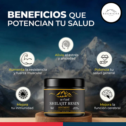 Shilajit Resin - 100% Puro y Natural