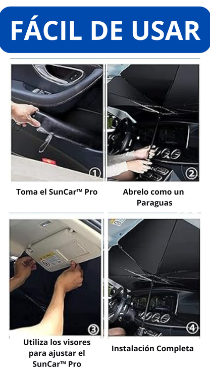 SunCar™ Pro - Parasol Plegable para Auto